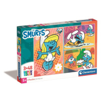 Puzzle Smurfs, (3x) 48 ks