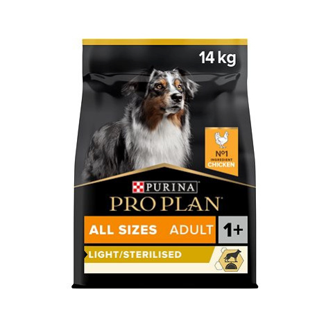 Pro Plan All Sizes Light / Sterilised granule pro dospělé psy s kuřetem 14 kg Purina