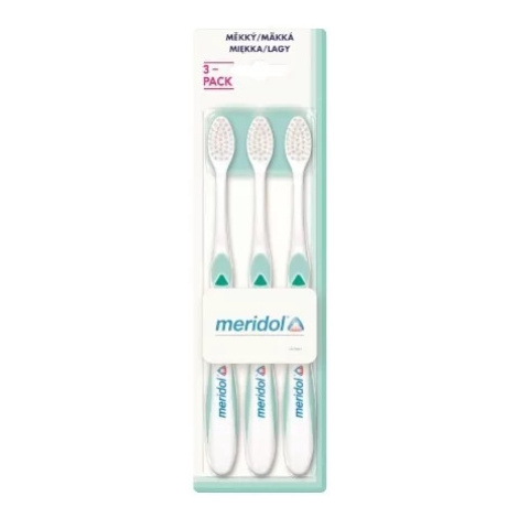 Měkký zubní kartáček Meridol - 3 ks