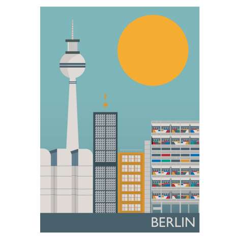 Ilustrace Berlin, Gail Myerscough, (30 x 40 cm)