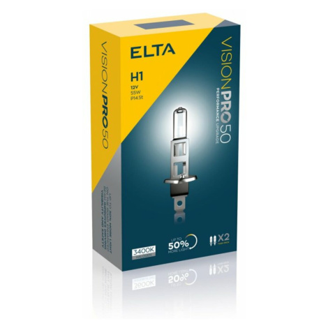 ELTA H1 VisionPro +50% 55W 12V P14,5s sada 2ks