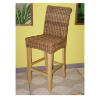 Barová židle LENKA - banánový list - konstrukce borovice