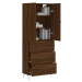 vidaXL Skříň highboard hnědý dub 69,5 x 34 x 180 cm kompozitní dřevo