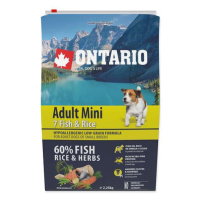 ONTARIO Dog Adult Mini Fish & Rice 2,25 kg