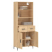 vidaXL Skříň highboard dub sonoma 69,5 x 34 x 180 cm kompozitní dřevo