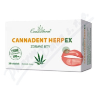 Cannaderm Cannadent HerpEX zdravé rty 28 tob.