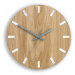 ModernClock Nástěnné hodiny Simple Oak hnědo-bílé