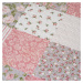 4Home Přehoz na postel Pink Rose Patchwork