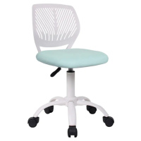 Tempo Kondela Otočná židle SELVA, neomint/bílá + kupón KONDELA10 na okamžitou slevu 3% (kupón up
