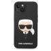 Karl Lagerfeld MagSafe kryt Liquid Silicone Karl Head iPhone 14 Plus černý