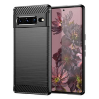 Carbon Case Flexible silikonový kryt na Google Pixel 7 Pro, černý