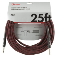 Fender Professional Series 25' Instrument Cable Red Tweed