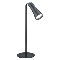 Moderní stolní lampa černá dobíjecí 3-stupně stmívatelná - Samuel