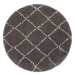 Mint Rugs - Hanse Home koberce Kusový koberec Allure 104403 Darkgrey/Cream - 120x120 (průměr) kr