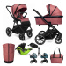 MUUVO  - Kočárek kombinovaný Slick 2.0 set 2v1 Pure pink + KIDDY Evoluna i-size 2 + základna