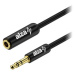 AlzaPower AluCore Audio 3.5mm Jack (M) to 3.5mm Jack (F) 2m černý