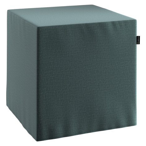Dekoria Sedák Cube - kostka pevná 40x40x40, tlumená smaragdová, 40 x 40 x 40 cm, Ingrid, 705-36