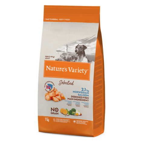 Nature's Variety granule, 2 balení - 15 % sleva - Mini Adult norský losos (2 x 7 kg) Nature’s Variety
