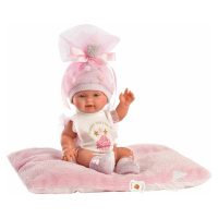 Llorens 26316 NEW BORN DĚVČÁTKO- realistická panenka miminko s celovinylovým tělem - 26 c