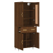 vidaXL Skříň highboard hnědý dub 69,5 x 34 x 180 cm kompozitní dřevo