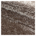 Ayyildiz koberce Kusový koberec Brilliant Shaggy 4200 Taupe kruh Rozměry koberců: 120x120 (průmě