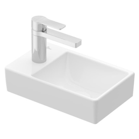 Umývátko Villeroy & Boch Avento 36x22 cm otvor pro baterii vlevo alpská bílá 43003R01