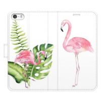 iSaprio flip pouzdro Flamingos pro iPhone 5/5S/SE