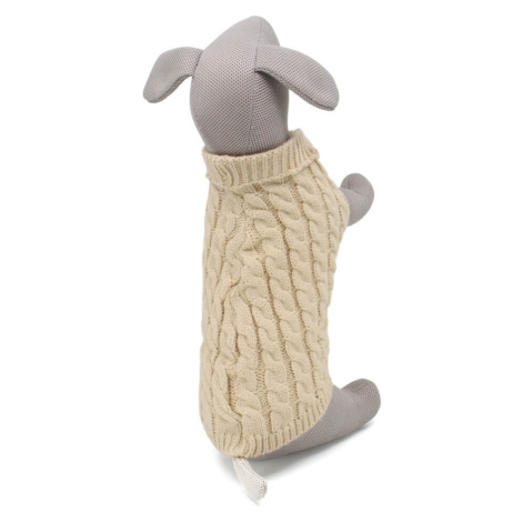 Vsepropejska Kimo svetr pro psa Barva: Béžová, Délka zad (cm): 33, Obvod hrudníku: 32 - 40 cm