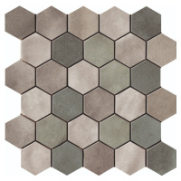 Mozaika Cir Materia Prima mix green hexagon 27x27 cm lesk 10699201