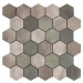 Mozaika Cir Materia Prima mix green hexagon 27x27 cm lesk 10699201