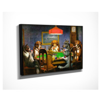Wallity Reprodukce obrazu Poker Game 30x40 cm vícebarevná