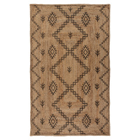 Flair Rugs koberce Kusový koberec Printed Jute Rowen Natural/Black Rozměry koberců: 120x170