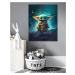 Obrazy na stěnu - Baby Yoda a jeho moudrost Rozměr: 40x50 cm, Rámování: bez rámu a bez vypnutí p