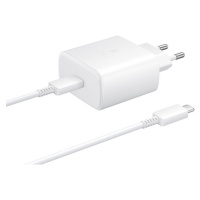 Samsung síťová nabíječka (45W)+ USB-C kabel bílá (eko-balení)