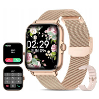 Módní Smartwatch Gold Mesh Smartwatch Ženy Pro Android A Ios Golden