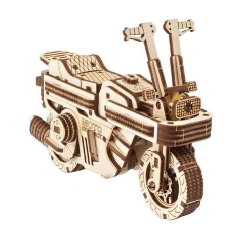 Ugears 3D dřevěné mechanické puzzle Skládací skútr