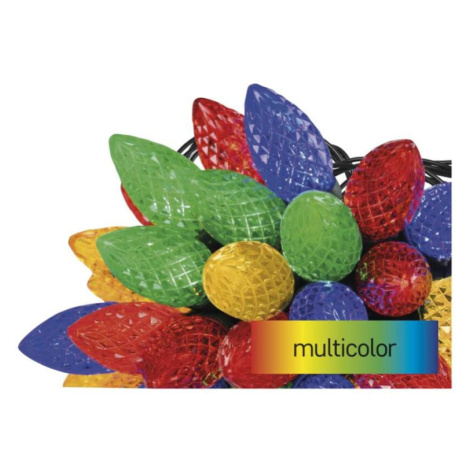 LED vánoční řetěz, barevné žárovky, 9,8 m, multicolor, multifunkce EMOS