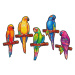 Unidragon Dřevěné puzzle Playful Parrots 291 ks