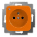 ABB Reflex zásuvka oranžová 5588B-A2349P se signalizací provozního stavu
