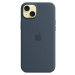 Apple silikonový kryt s MagSafe na iPhone 15 Plus bouřkově modrý