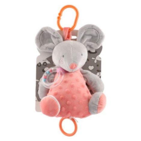 TEDDIES Natahovací hrací strojek plyšová Myš 150436