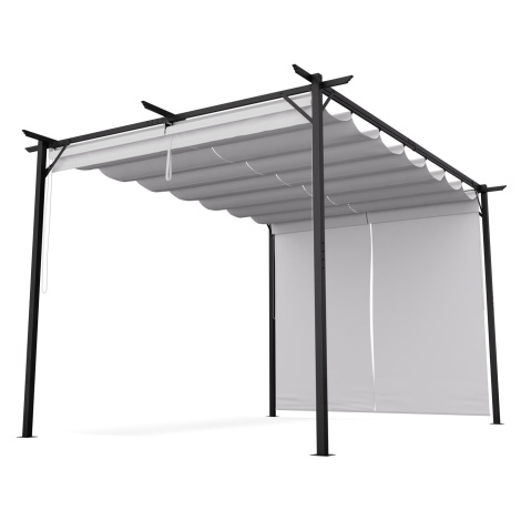 Blumfeldt Pantheon Robust, pergola, 3 x 4 m, s bočními roletami, práškově lakovaná ocel odolná v