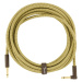 Fender Deluxe Series 18.6' Instrument Cable Tweed Angled