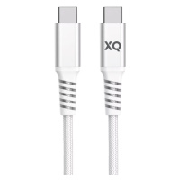 Kabel XQISIT NP Cotton braided USB-C to USB-C 2.0 200cm white (50845)