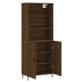 vidaXL Skříň highboard hnědý dub 69,5 x 34 x 180 cm kompozitní dřevo