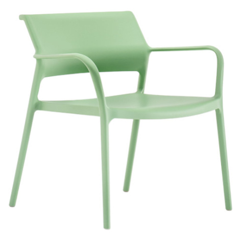 PEDRALI - Židle s područkami ARA LOUNGE 316 DS - zelená