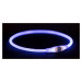 Flash light ring USB, blikací obojek ø 8 mm, modrá Velikost: S-M
