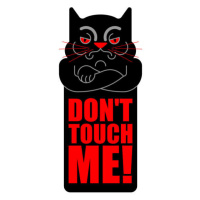 Ilustrace Dont touch me. Grumpy cat. Vector illustration, MaryValery, 32.7 × 40 cm