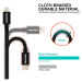 Swissten Textile kabel USB-C / Lightning MFi 1,2 M černý