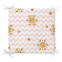 Vánoční podsedák s příměsí bavlny Minimalist Cushion Covers Pastel Stripes, 42 x 42 cm